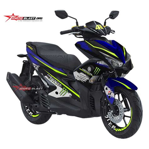 Decal Stiker Yamaha Aerox Monster Energy Motoblast Id