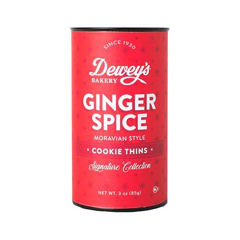 Deweys Bakery | Ginger Spice Moravian Cookies - Small Tube