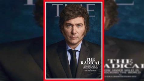 Javier Milei fue tapa de la revista TIME y así lo celebró en sus redes