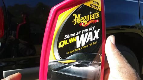 Meguiars Shine As You Dry Quik Wax Test Review On Black Paint Job