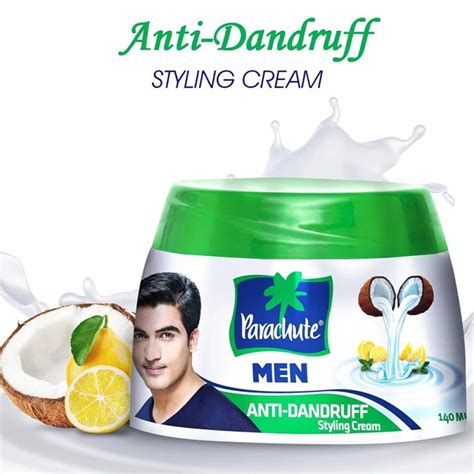 Parachute Styling Anti Dandruff Hair Cream For Men 140 Ml