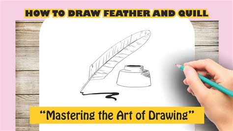 How To Draw Feather And Quill Youtube