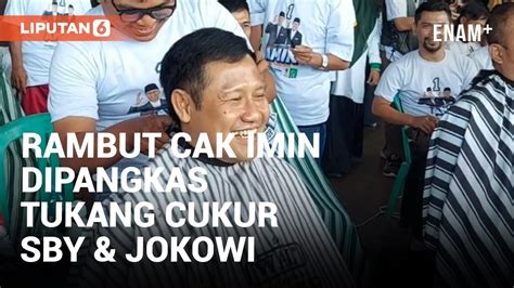 Cak Imin Pangkas Rambut Di Tempat Cukur Garut Yang Pernah Didatangi Sby