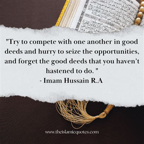 30 Inspirational Quotes by Hazrat Imam Hussain R.A