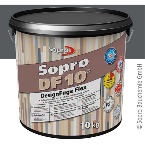 Sopro DesignFuge Flex DF 10 Anthrazit 66 10kg Eimer 54 49