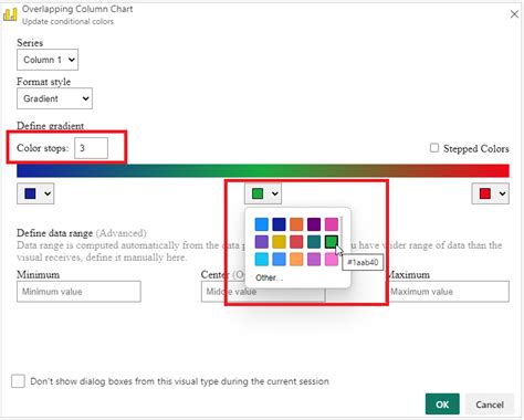 Conditional Color Formatting Through Gradient Pbi Vizedit