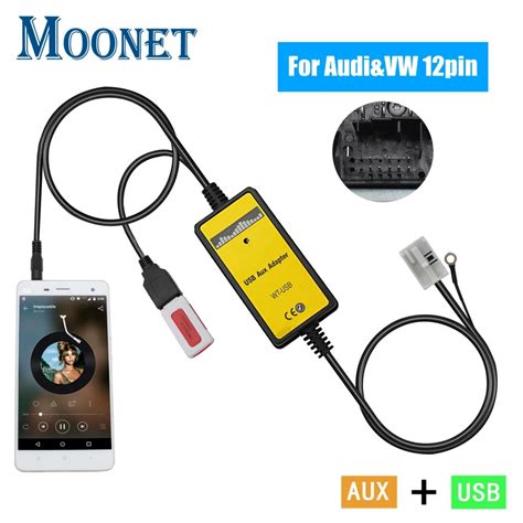 AUX, USB адаптер для штатной магнитолы Volkswagen, Skoda, Audi (ID ...