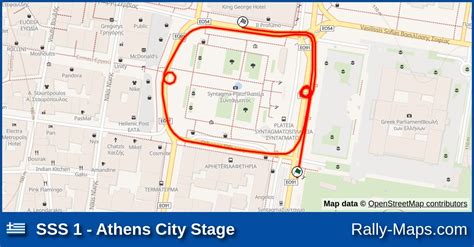 Sss Athens City Stage Stage Map Acropolis Rally Of Greece