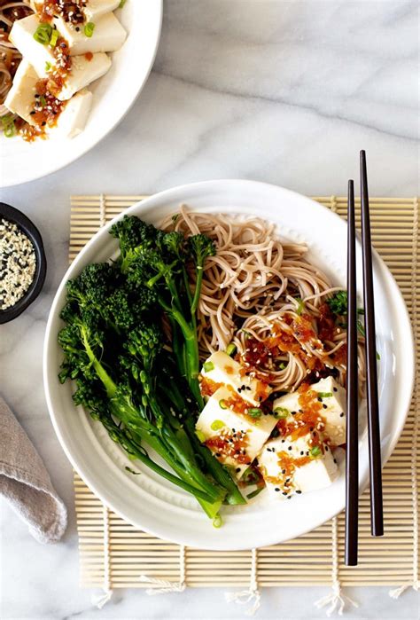 Silken Tofu With Soba Noodles And Broccolini Foodbyjonister