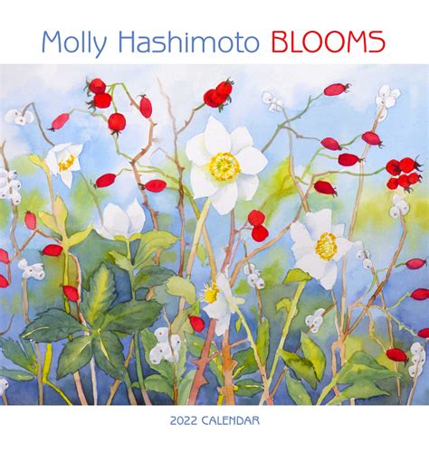 Molly Hashimoto Blooms 2022 Mini Wall Calendar Longfellow Books