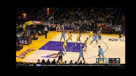 GRIZZLIES VS LAKERS 2ND QUARTER YouTube