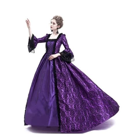 Gorgeous Medieval Queen Victorian Dress Gothic Lace Bell Sleeve Ball