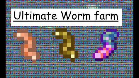 Ultimate Gold Worm Farm Terraria Fun Farms 01 Youtube