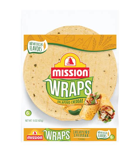 Jalapeño Cheddar Wraps Mission Foods