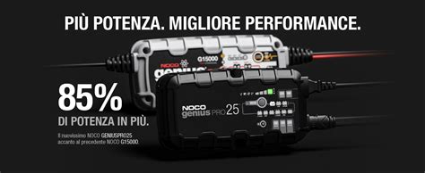 NOCO GENIUSPRO25 Caricabatterie Da 25A 6V 12V E 24V Mantenitore Di