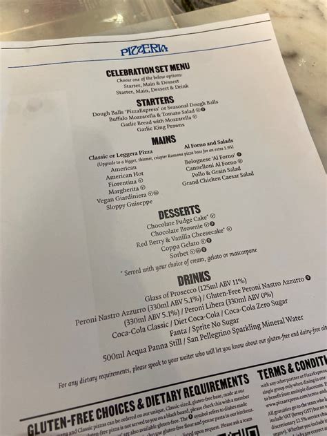 Tutustu Imagen Pizza Express Uk Menu Abzlocal Fi