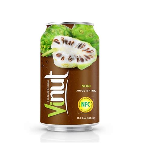 Vinut Noni Fruit Juice With Pulp 330 ML Packaging Type Aluminium Can