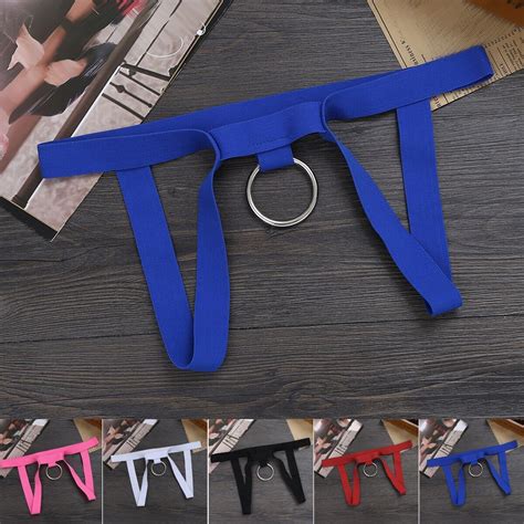 BlinkMens G String Lingerie Crotchless Tanga Bikini Jockstrap Underwear Thongs O Ring Shopee