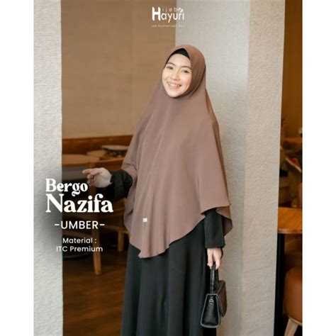 Jual Hijab Hayuri Bergo Nazifa Shopee Indonesia