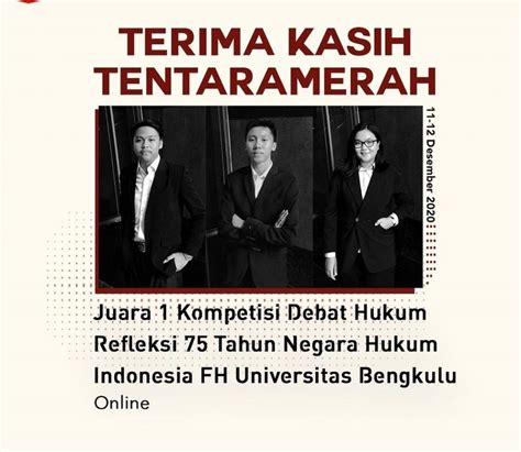 Mahasiswa Fhui Juara 1 Lomba Debat Hukum Nasional Fakultas Hukum Universitas Indonesia