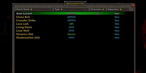 Wow Season Of Discovery Complete Server List