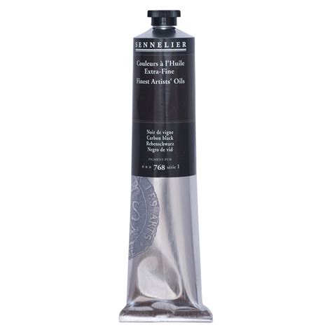 Sennelier Artists Extra Fine Oil Paint Carbon Black Ml Tube