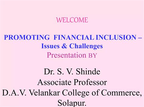 Financial Inclusion Ppt