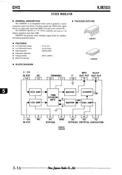 NJM2035D Datasheet PDF Japan Radio Corporation