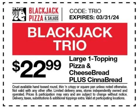 15% Off Blackjack Pizza Coupons, Promo Codes & Deals (Apr 2024)