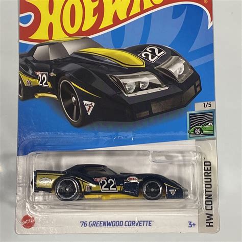 Hot Wheels 76 Greenwood Corvette Black 21 21250 2022 Hw Contoured 15 194735015276 Ebay