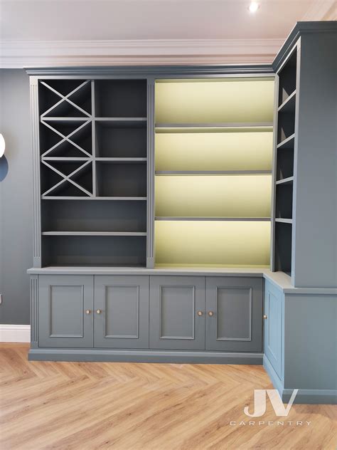 Bespoke Fitted Bookcases Alcove Shelving And Cabinets In London Jv