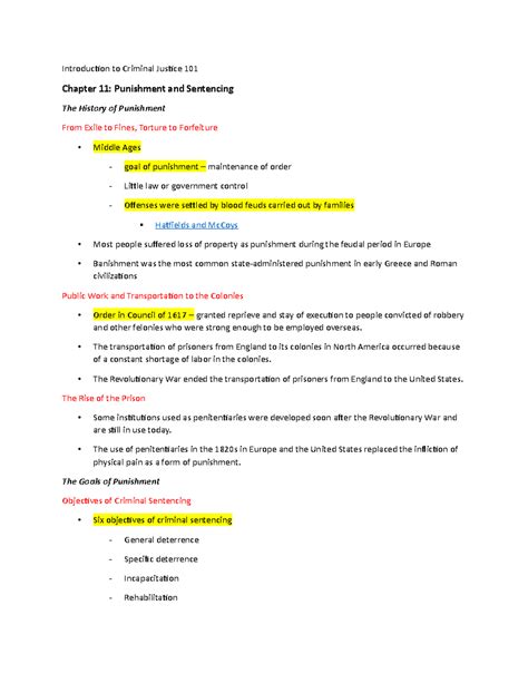 CJ Notes Ch 11 Kelly Roth Introduction To Criminal Justice 101