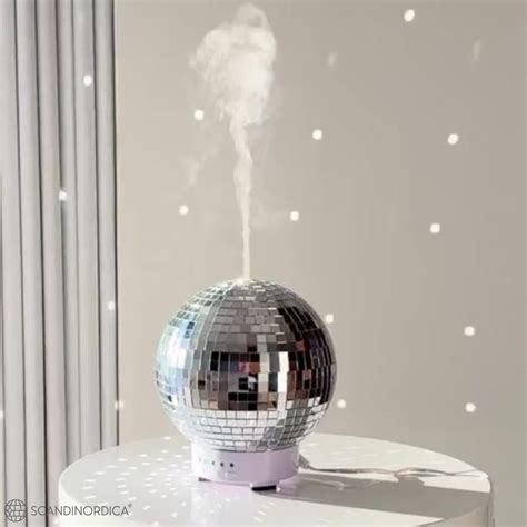 Scandinordica Disco Ball Diffuser Rotating Disco Ball Decor For Home