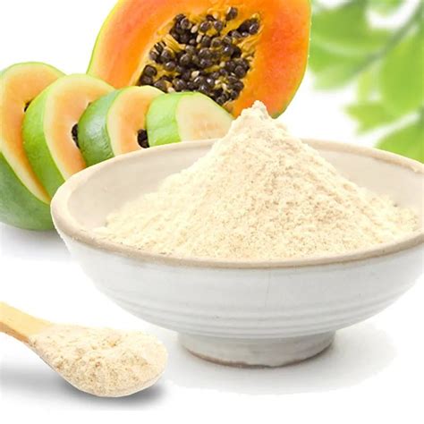 Natural Food Grade Papaya Fruit Extract Powder Enzyme Papain For Meat