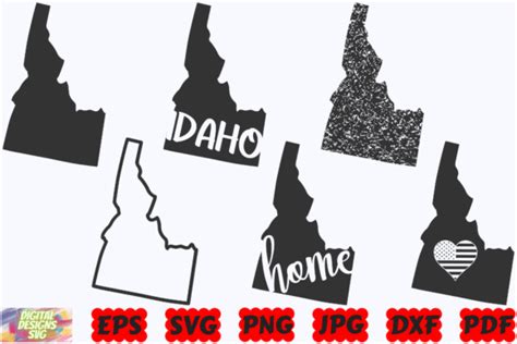 Idaho State SVG Idaho SVG US State Graphic By