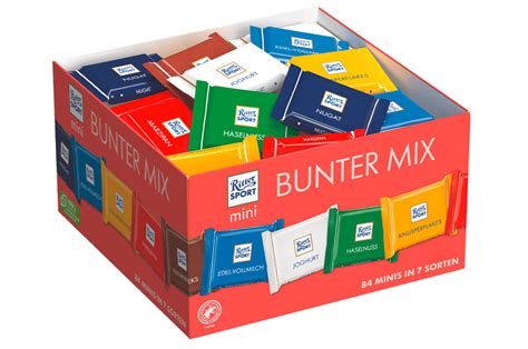 Ritter Sport Mini Bunter Mix Schokolade Er