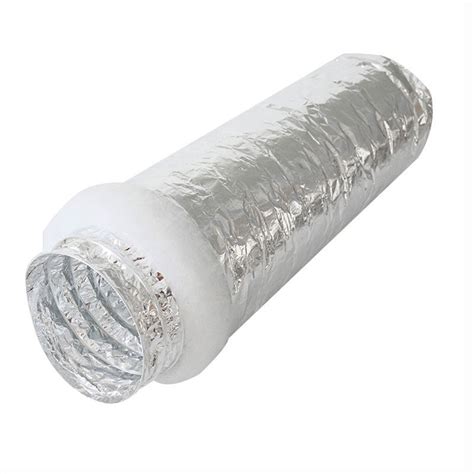 White Pe Polyester Insulation Acoustic Flexible Duct China Flexible