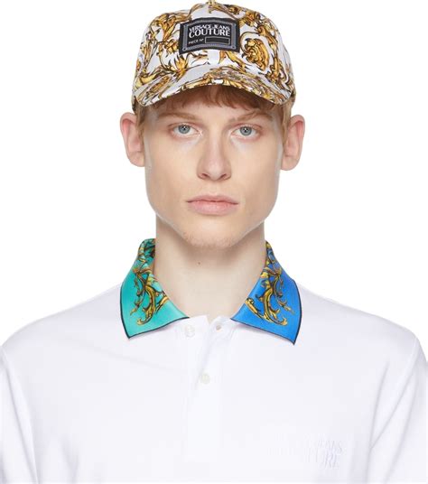 Versace Jeans Couture White Gold Regalia Baroque Cap Versace