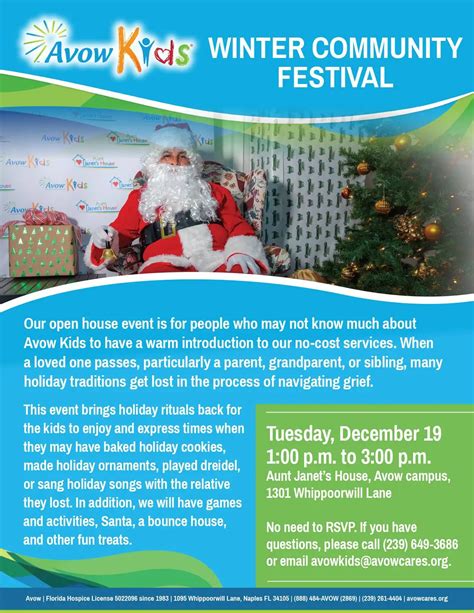 Avow Kids Winter Community Festival 2023 – Avow HospiceAvow Hospice