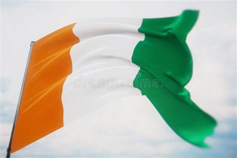 Waving Flags Of The World Flag Of Cote Ivoire Shot With A Shallow