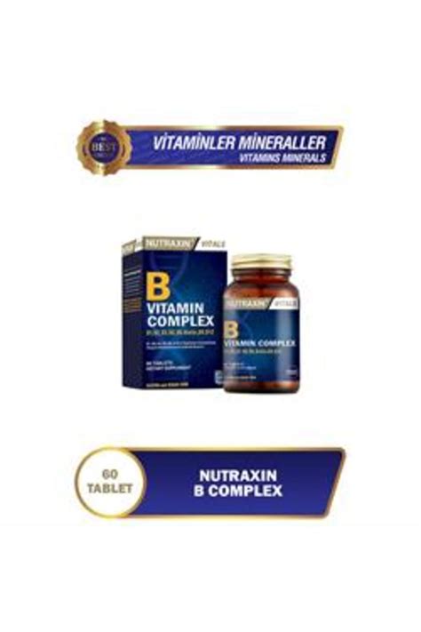 Nutraxin Std Nutraxin Vitals B Vitamin Complex Tablet Tekl D R