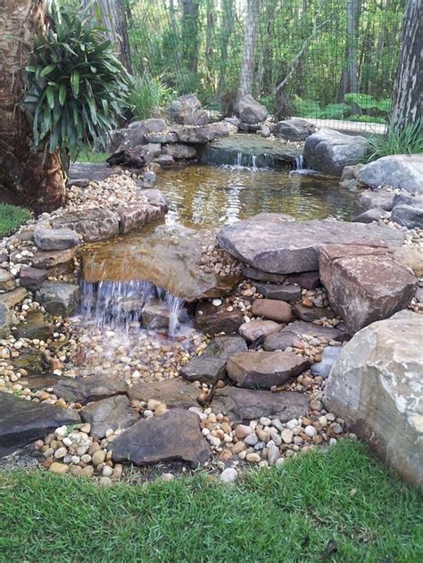 DIY Garden Pond Waterfall Ideas