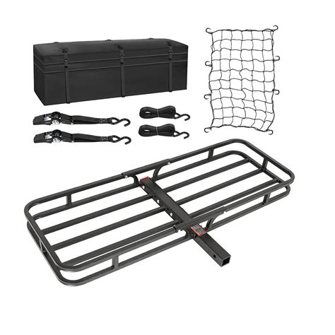 Hitch Cargo Carrier, 500 lbs Capacity Hitch Rack with Net, Hitch ...