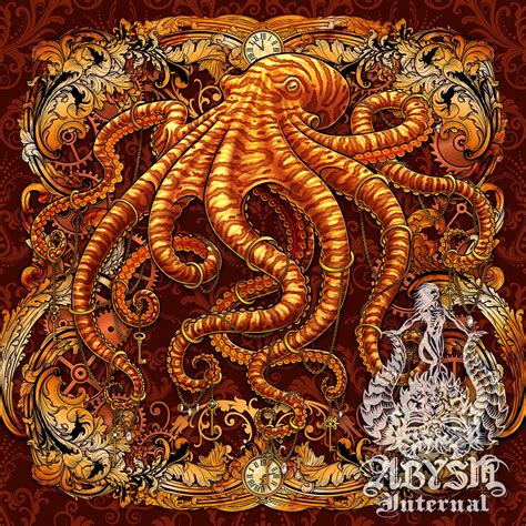 Octopus [20 Colors] | Coastal Art Prints & Decor by Abysm Internal