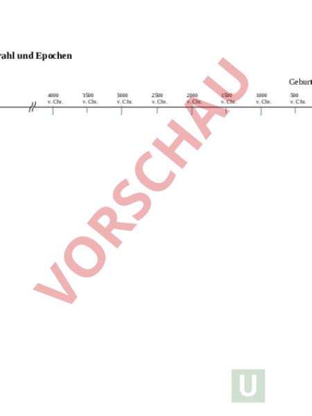 Arbeitsblatt Zeitstrahl Und Epochen Geschichte Gemischte Themen