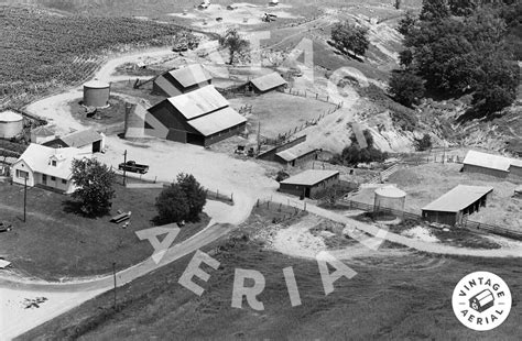 Vintage Aerial Illinois Rock Island County Aro