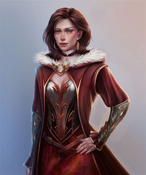 ArtStation - девушка в доспехе