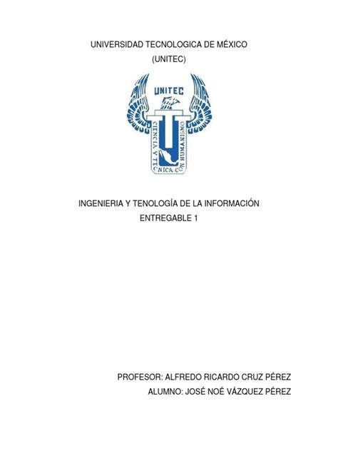 Entregable 1 Ingeniería y Tecnología de La Información s2 | PDF ... 