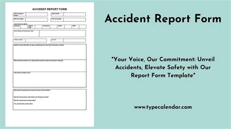 Free Printable Accident Report Form Templates Pdf Word Excel