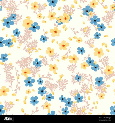 Elegant Floral Pattern In Small Flower Liberty Style Floral Seamless